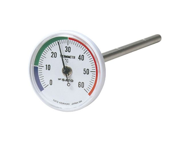 バイメタル地温計