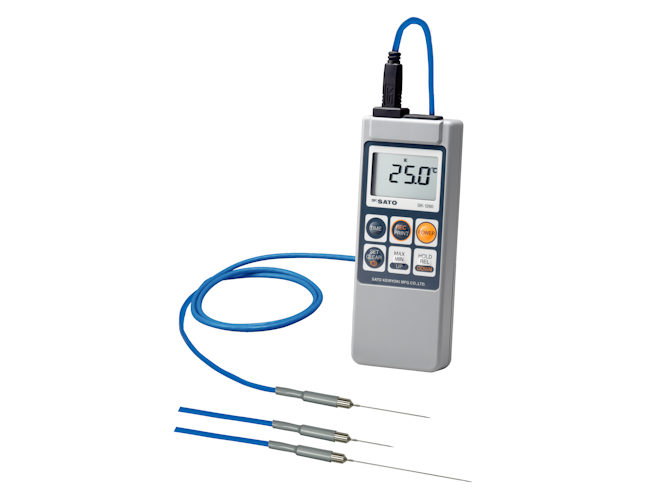 メモリ機能付防水型デジタル温度計