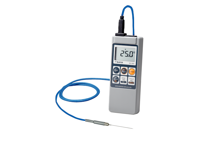 メモリ機能付防水型デジタル温度計